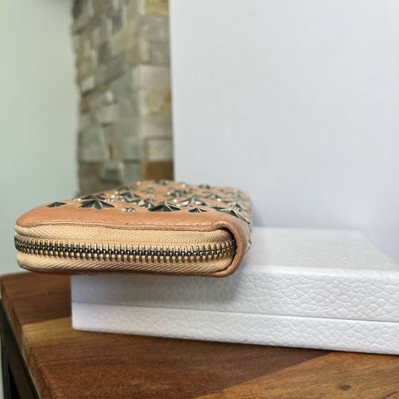 Jimmy Choo Filipa Blush Star-Studded Wallet - Picture 6 of 15